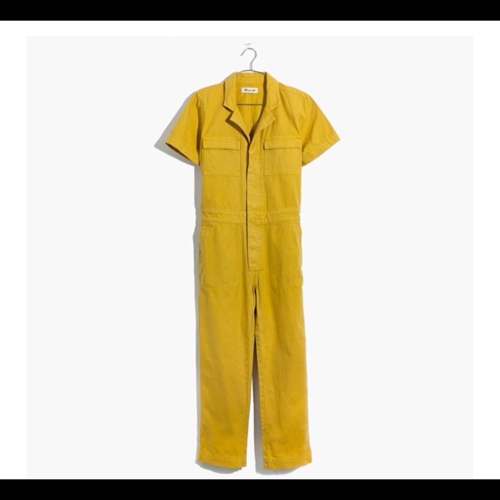 Madewell short sleeve coverall jumpsuit